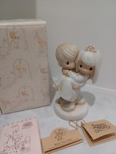 Vintage Precious Moments Bless You Two JonathanDavid Wedding Ornament Decoration
