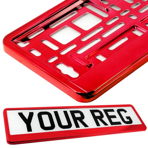 Super chrome red car - red, number