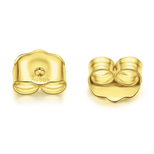 Gold earring backs 14k real - gold,