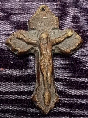 Antique wooden crucifix - antique,