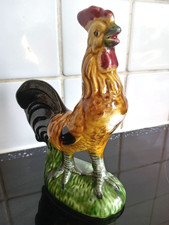 Perfect 16 centimetre tall Majolica cockerel.