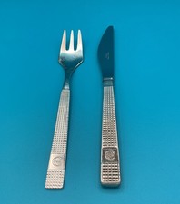 British Airways Concorde Arthur Price C crest silver plate Knife and Fork 1970’s