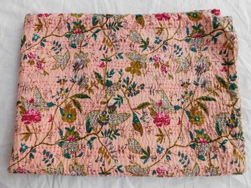 Indian kantha quilt cotton - indian,