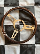 Genuine TOURIST TROPHY Wood Rim Steering Wheel 13” - MOSS MG MINI Tourist Trophy