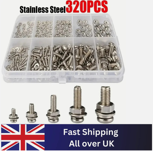 320pcs premium stainless steel - 320pcs,