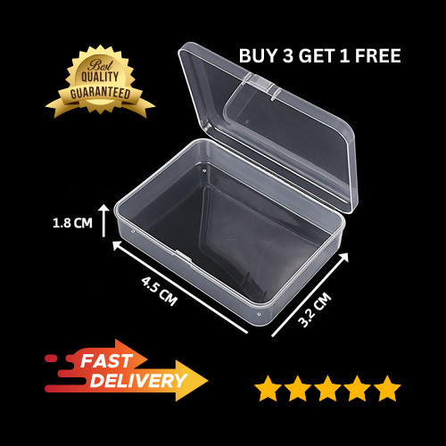 Clear small plastic storage - small,