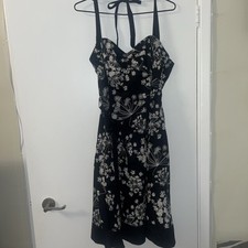 john rocha Black dress fit &