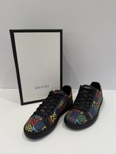 Gucci Ace Black GG Leather