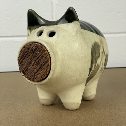 Vintage piggy bank cork nose - bank,
