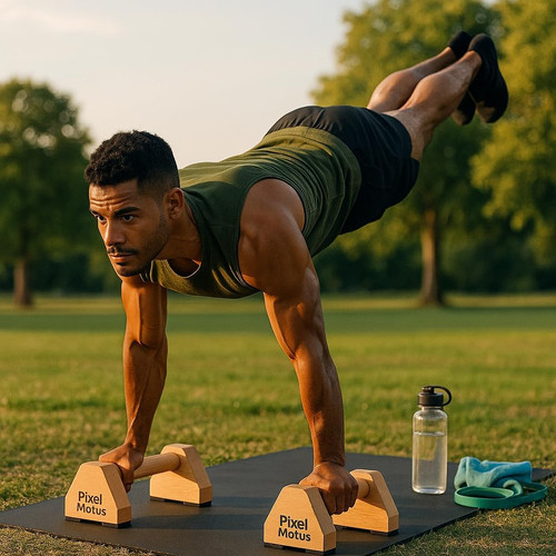 Wooden push bars solid - push, up