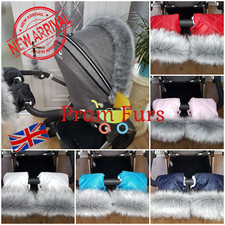 Pram Furs Set Hand Warmer &