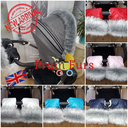 Pram furs set hand - pram, warmer