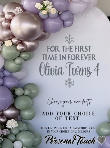 Personalised frozen theme - frozen,