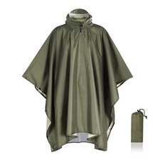 3-in-1 Waterproof Military Raincoat Poncho for Outdoor Activities