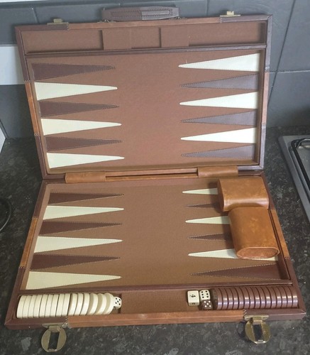 Cardinal backgammon set faux - backgammon,