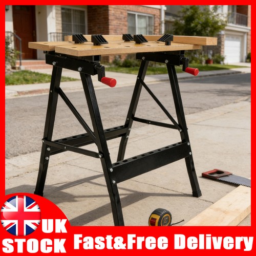 Foldable wooden workbench - wooden,