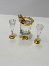 Swarovski Crystal Memories - Champagne Bucket And Glasses