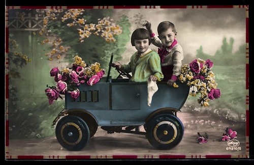Postcard children a - postcard, of