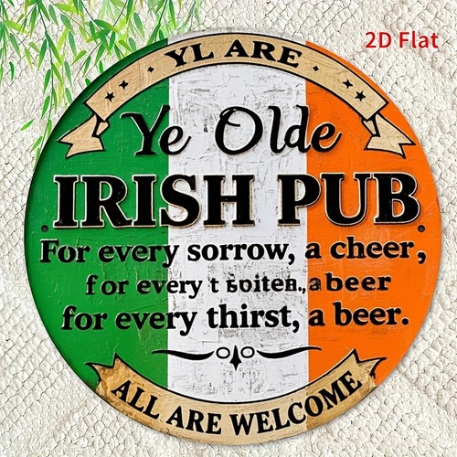 Flat vintage old irish - "old,