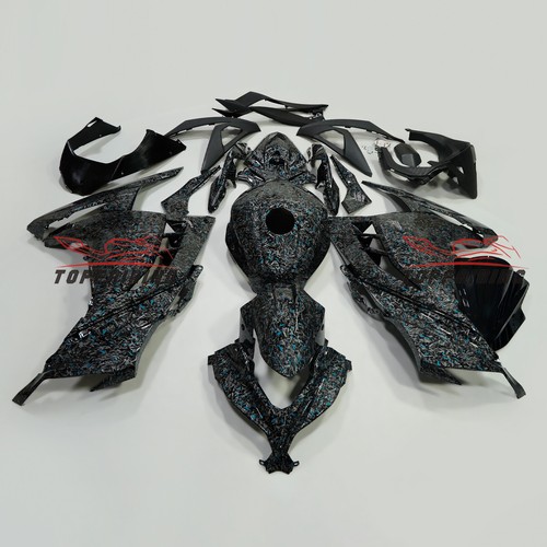 Blue forged carbon - blue, fiber