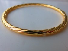Gold Slave Bangle 4mm Ladies 9