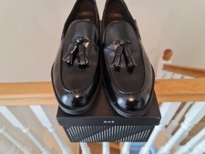 Men's Black Leather Tassel