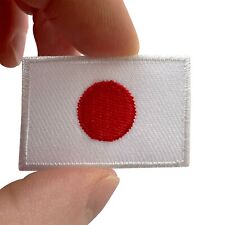 Mini Japan Flag Patch Iron Sew On Clothes Bag Japanese Small Embroidered Badge