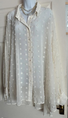 Ladies cream sheer spot - ladies,
