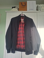 Baracuta G9 Harrington Men's Jacket Size 42 Medium Black Navy Used