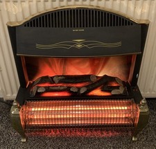 VINTAGE Dimplex Electric Fire MODEL: GLN 2106 BK Series C. RARE. VGC