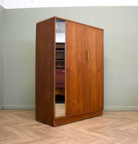 Mid century teak wardrobe - century,