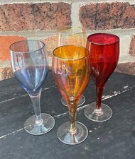 Vintage coloured stemmed - coloured,
