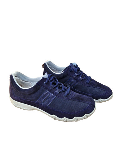Hotter navy blue suede mens - blue,