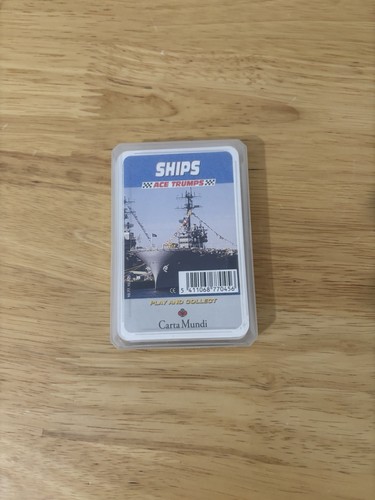 Ace trumps ships playing cards - ace,