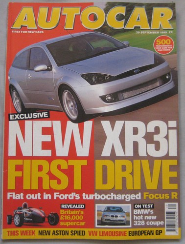 Autocar magazine 1999 - autocar, 29/9/1999