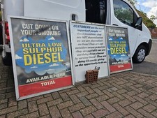 extra large vintage retro metal signs garage x3