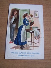 Fred Spurgin Vintage Postcard Taking After His Father No 919