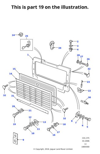 Land rover genuine 10x screw - rover,