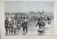 Original Old Antique Print