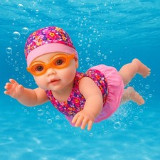 Swimming Doll 15" Baby Bath &