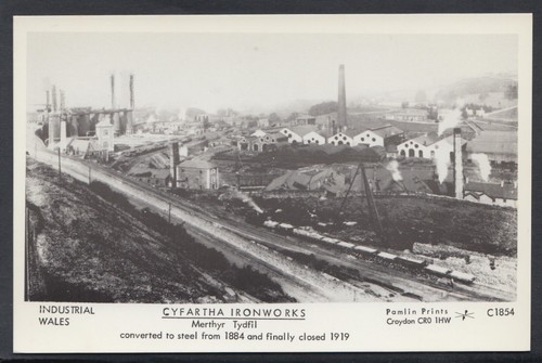 Glamorgan postcard cyfartha - glamorgan,