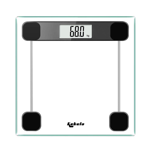 Clear digital bathroom scales - clear,
