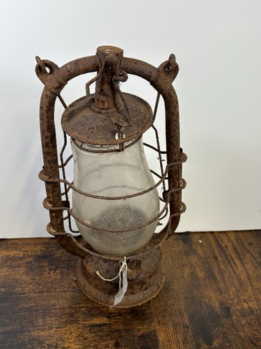 Antique lantern lamp - lamp, hurricane