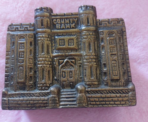 Antique c1905 county bank - county,