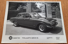 TRIUMPH 2500 S press photo car sales. Leyland brochure