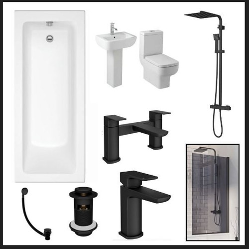Bathroom suite white standard - suite,