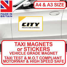 TAXI MAGNETIC SIGNS OR