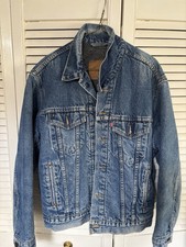 Vintage Blanket Lined Levi Trucker Jacket Size 44