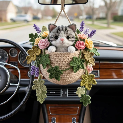 Made order crochet cat car - order:,