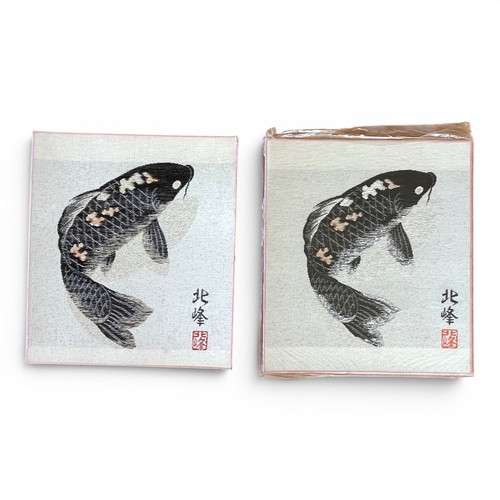 Pair japanese silk - japanese, art